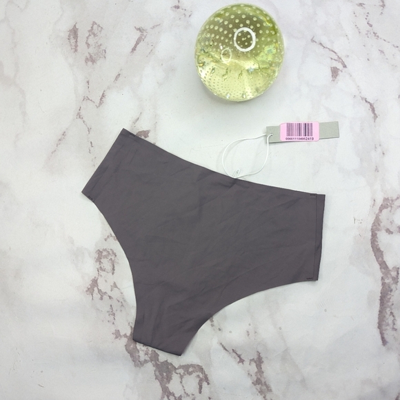 Everlane Underwear Women Gray  Seamless Panty Invisible Thong High Rise - Picture 5 of 10